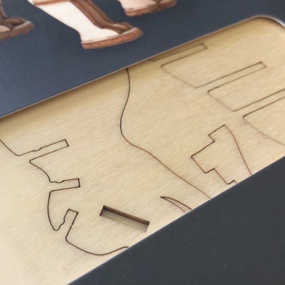 Kikkerland Triceratops 3D Wooden Puzzle Laser Cut NEW - Picture 6 of 6